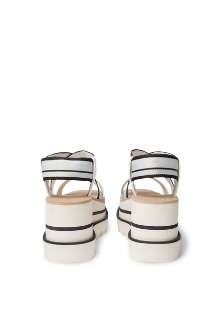 Sneak-Elyse 80 Striped Platform Sandals